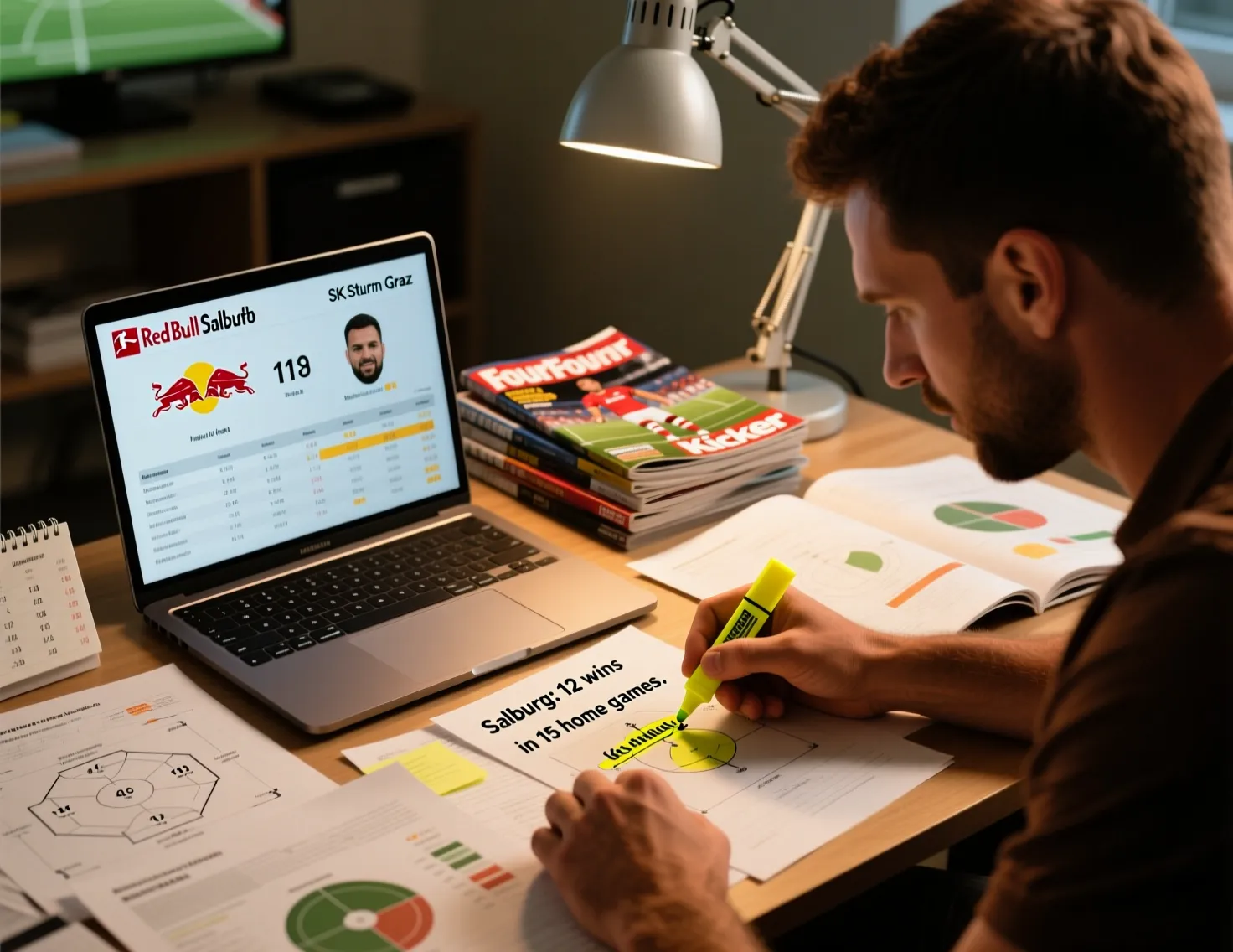 Analista focado a estudar estatisticas detalhadas de uma liga especifica de futebol