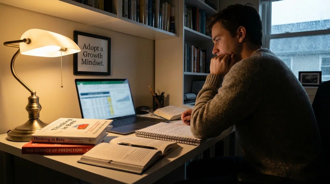 Apostador a estudar e desenvolver competências de forma contínua
